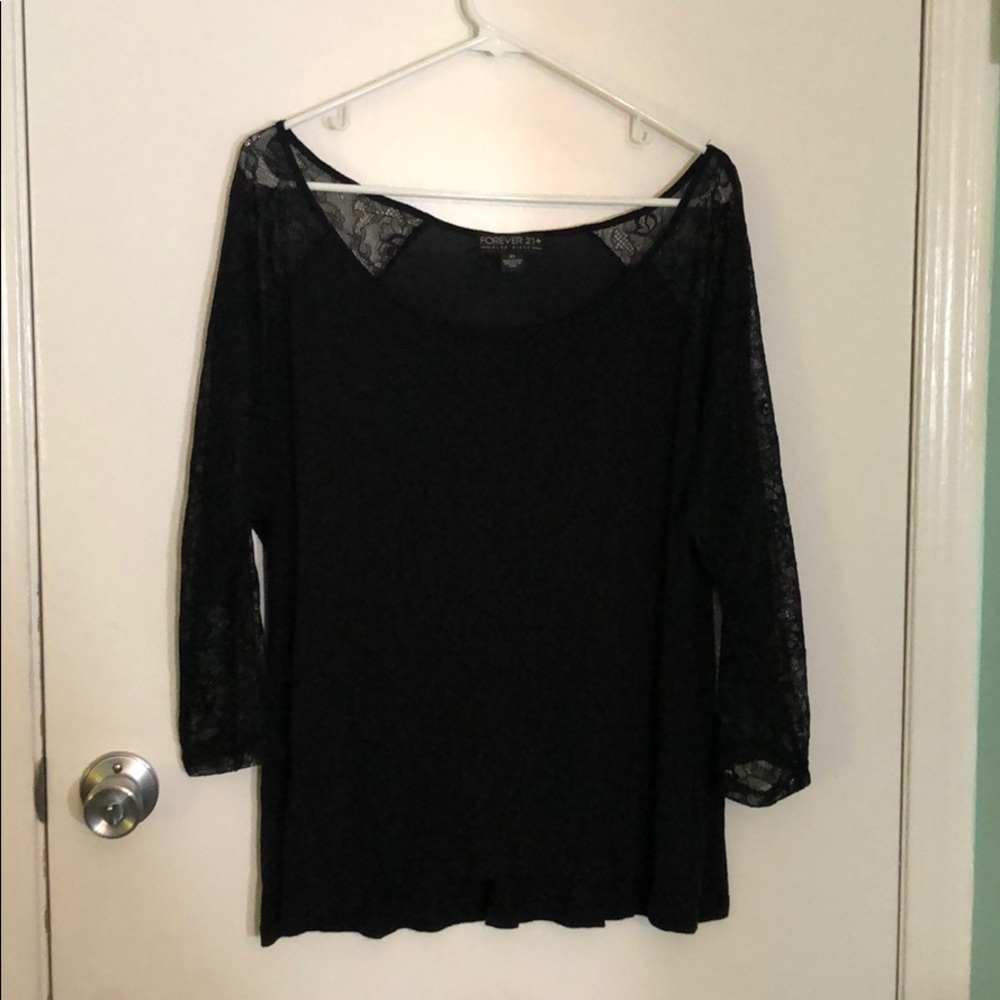 3/4 sleeve lace top